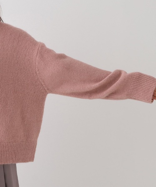 couture brooch（クチュールブローチ）の「◆【柔らかな肌ざわり・上質ニット】ヤクライクハイネックニット（ニット/セーター・レディース・アイボリー/ダークグレー/ベビーピンク/サックスブルー・38/42）」の16枚目の写真