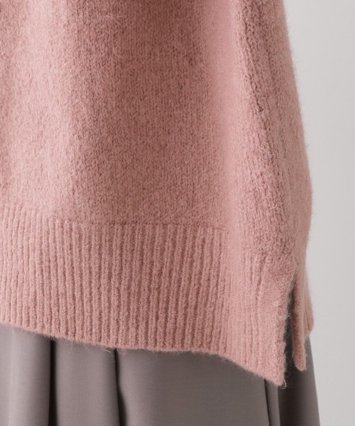 couture brooch（クチュールブローチ）の「◆【柔らかな肌ざわり・上質ニット】ヤクライクハイネックニット（ニット/セーター・レディース・アイボリー/ダークグレー/ベビーピンク/サックスブルー・38/42）」の17枚目の写真