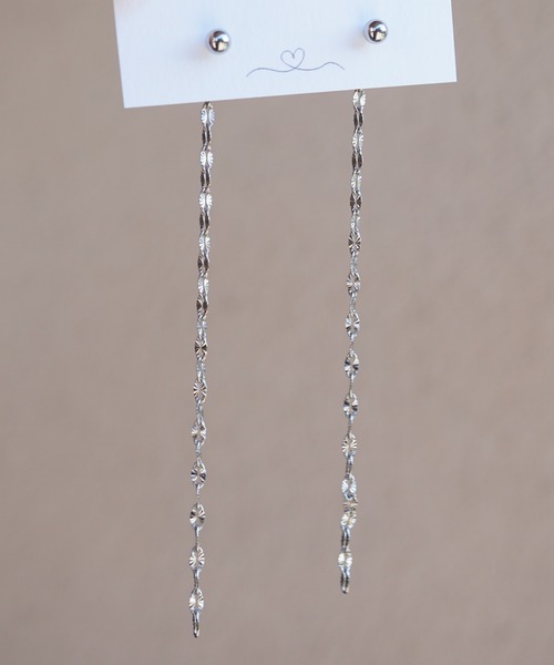 CERCA(チェルカ)の「saran jewelry/2way ロング デザイン チェーン ピアス(ピアス(両耳用)・レディース・ゴールド/シルバー・FREE)」の7枚目の写真