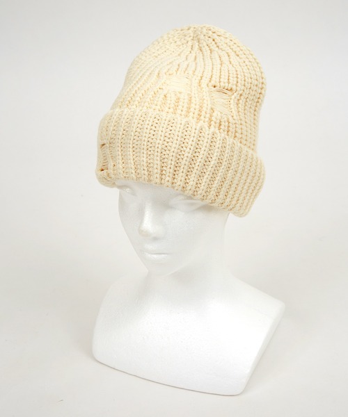 セール】an meets zakka ダメージリブニットキャップ / メンズ