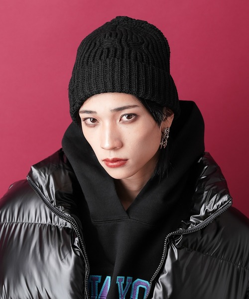 an meets zakka ダメージリブニットキャップ / メンズ レディース ユニ