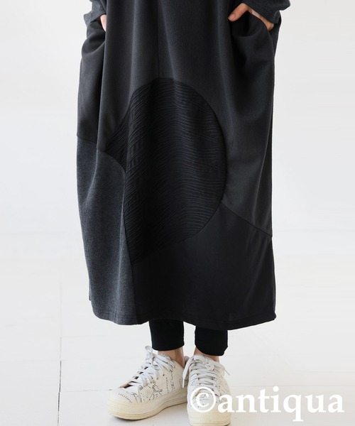 antiqua(アンティカ)の「切り替えワンピース(ワンピース・レディース・ネイビー/ブラック・ONESIZE)」の15枚目の写真