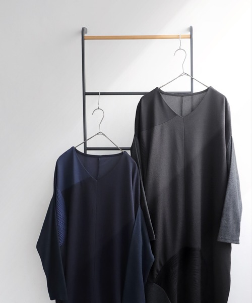 antiqua(アンティカ)の「切り替えワンピース(ワンピース・レディース・ネイビー/ブラック・ONESIZE)」の9枚目の写真