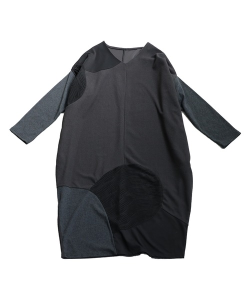 antiqua(アンティカ)の「切り替えワンピース(ワンピース・レディース・ネイビー/ブラック・ONESIZE)」の8枚目の写真