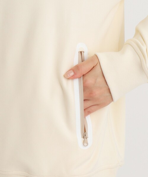 adabat（アダバット）の「◆【ADBT】ラグラン袖 ハーフジップパーカー（パーカー・レディース・ライトパープル/アイボリー・42/40/38/36）」の18枚目の写真