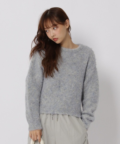 3.3 Field Trip （3.3フィールドトリップ）の「3.3 Field Trip／ラメショートニットプルオーバー（ニット/セーター・レディース・ホワイト/グレー/ピンク・FREE）」の13枚目の写真