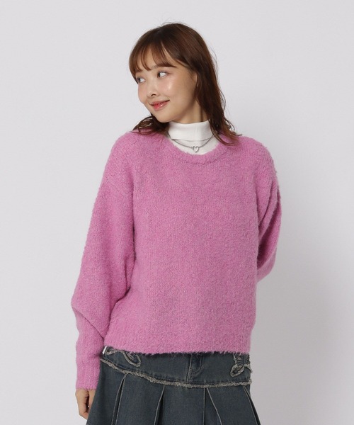 3.3 Field Trip （3.3フィールドトリップ）の「3.3 Field Trip／ラメショートニットプルオーバー（ニット/セーター・レディース・ホワイト/グレー/ピンク・FREE）」の19枚目の写真