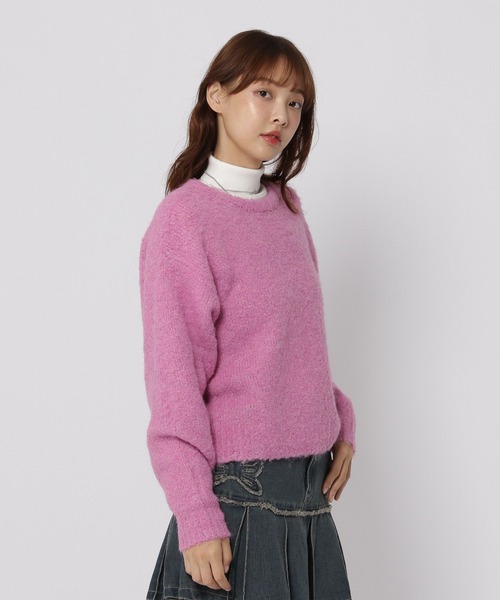 3.3 Field Trip （3.3フィールドトリップ）の「3.3 Field Trip／ラメショートニットプルオーバー（ニット/セーター・レディース・ホワイト/グレー/ピンク・FREE）」の22枚目の写真