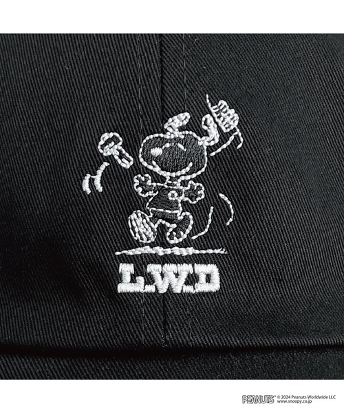 PEANUTS（ピーナッツ）の「PEANUTS LIFE WORK DESIGN WORKSON ローキャップ（キャップ・レディース・ブラック・FREE）」の3枚目の写真