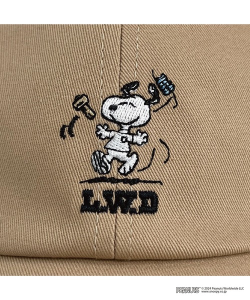 PEANUTS（ピーナッツ）の「PEANUTS LIFE WORK DESIGN WORKSON ローキャップ（キャップ・レディース・ブラック・FREE）」の4枚目の写真