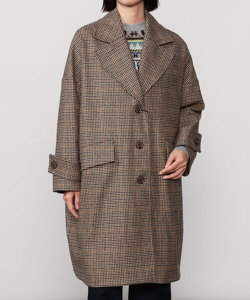 Mackintosh（マッキントッシュ）の「MACKINTOSH | 〈別注〉 HUMBIE CHESTER COCOON WOMEN（チェスターコート・レディース・ブラウン系その他・6/8）」の5枚目の写真