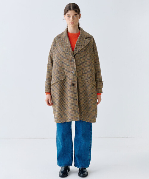 Mackintosh（マッキントッシュ）の「MACKINTOSH | 〈別注〉 HUMBIE CHESTER COCOON WOMEN（チェスターコート・レディース・ブラウン系その他・6/8）」の2枚目の写真
