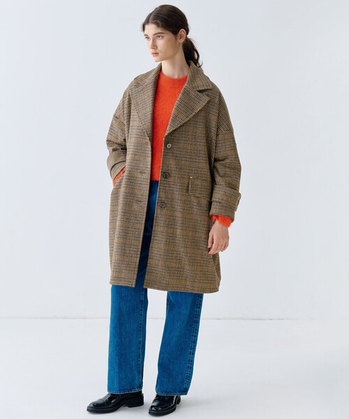 Mackintosh（マッキントッシュ）の「MACKINTOSH | 〈別注〉 HUMBIE CHESTER COCOON WOMEN（チェスターコート・レディース・ブラウン系その他・6/8）」の3枚目の写真