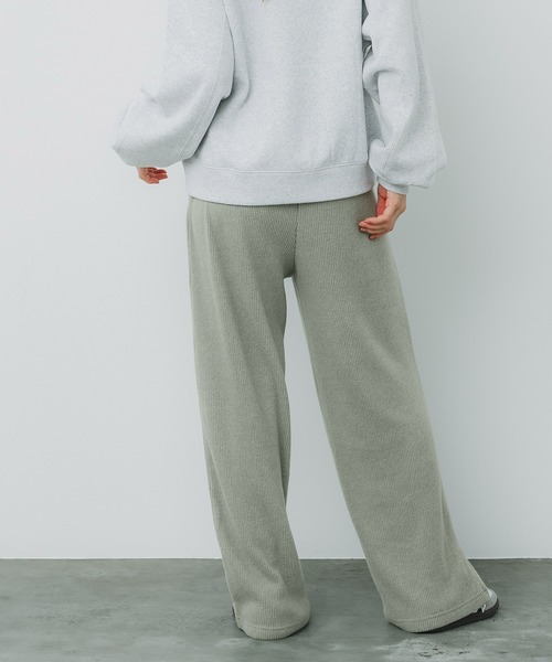 coca(coca)(コカ)の「起毛リブイージーワイドパンツ(その他パンツ・レディース・グレー/チャコール/ライトベージュ/カーキ・LONG/SHORT/MEDIUM)」の13枚目の写真