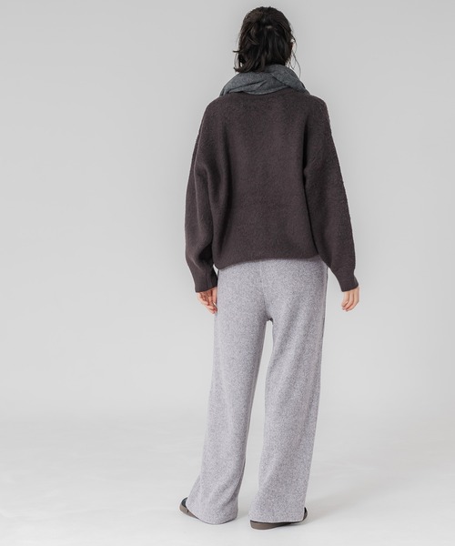 coca(coca)(コカ)の「起毛リブイージーワイドパンツ(その他パンツ・レディース・グレー/チャコール/ライトベージュ/カーキ・LONG/SHORT/MEDIUM)」の17枚目の写真