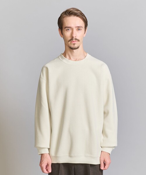 BEAUTY&YOUTH UNITED ARROWS（ビューティーアンドユースユナイテッドアローズ）の「フリース サーマル スウェット クルーネック（スウェット・メンズ・ブラック/オフホワイト/グレー・L/M/XL/S）」の9枚目の写真