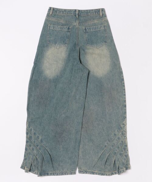 SANSeLF（サンセルフ）の「【AnyFood Universe】 ヘムフリルデニムパンツ sanwu24a020（デニムパンツ・レディース・インディゴブルー・FREE）」の15枚目の写真