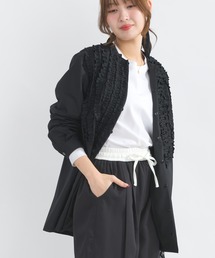 PICCIN PERLA（ピッチンペルラ）の「襟取り外し2wayフリルロングシャツ（シャツ/ブラウス）」