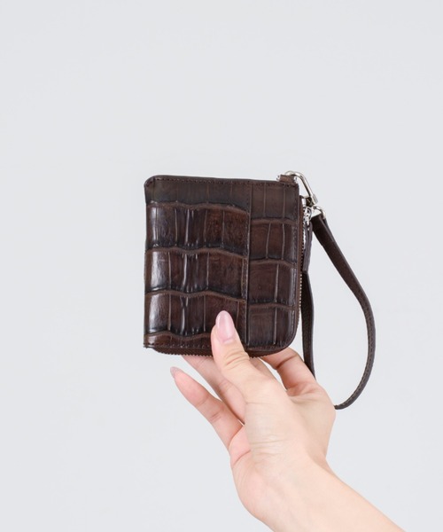 BELLIES YORK(ベリーズヨーク)の「【BELLIES YORK/ベリーズヨーク】クロコダイル コンパクト財布 ワニ革(財布・レディース・ブラック/ダークブラウン/ブルー/グリーン・FREE)」の7枚目の写真