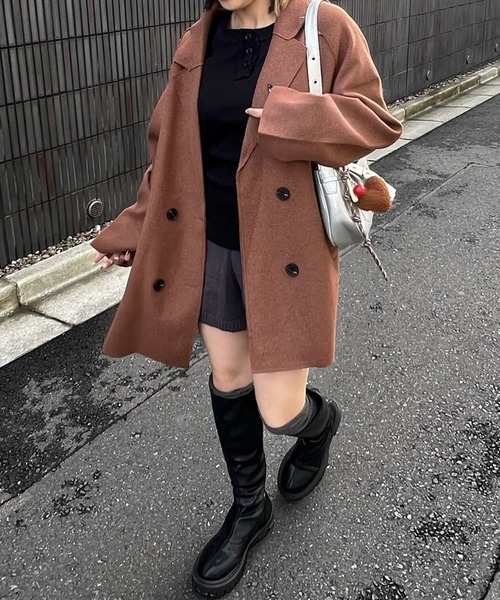 Chiina/ルーズダブルテーラードコート（テーラードジャケット）｜Chiina（チーナ）