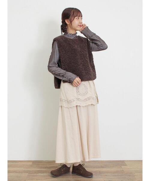 新品T-MAC ローズ・ストライプ柄リブハイネックシャツ M 2025春夏 新品T-MAC ローズ・ストライプ柄リブハイネックシャツ M 2025春夏