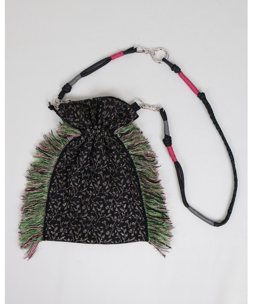 rurumu:(ルルムウ)の「rurumu:/ルルムウ/adjustable strap jacquard pochette(ショルダーバッグ・レディース・グレー/アイボリー/ブラック・FREE)」の9枚目の写真