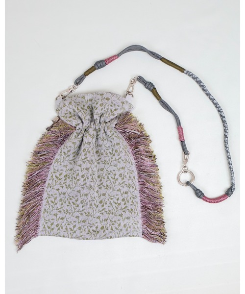 rurumu:(ルルムウ)の「rurumu:/ルルムウ/adjustable strap jacquard pochette(ショルダーバッグ・レディース・グレー/アイボリー/ブラック・FREE)」の19枚目の写真
