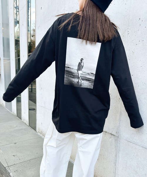 select MOCA by son(セレクトモカバイソン)の「アソートバックプリントロングTシャツ(Tシャツ/カットソー・レディース・ホワイト系その他3/グレー系その他3/グレー系その他2/ブラック系その他3/ホワイト系その他2/ブラック系その他2/グレー系その他/ブラック系その他/ホワイト系その他/ホワイト系その他4・FREE)」の5枚目の写真