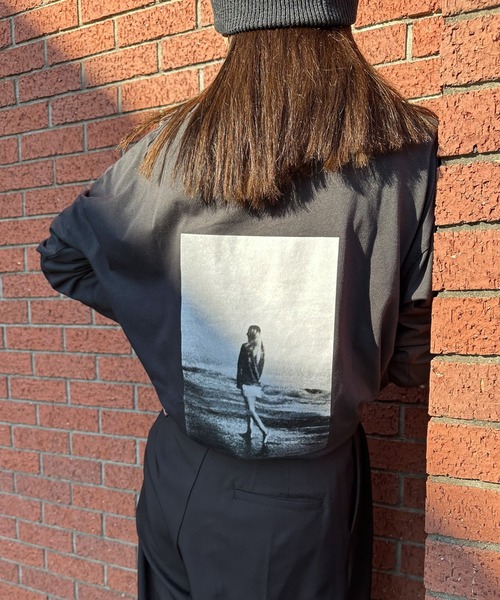 select MOCA by son(セレクトモカバイソン)の「アソートバックプリントロングTシャツ(Tシャツ/カットソー・レディース・ホワイト系その他3/グレー系その他3/グレー系その他2/ブラック系その他3/ホワイト系その他2/ブラック系その他2/グレー系その他/ブラック系その他/ホワイト系その他/ホワイト系その他4・FREE)」の8枚目の写真