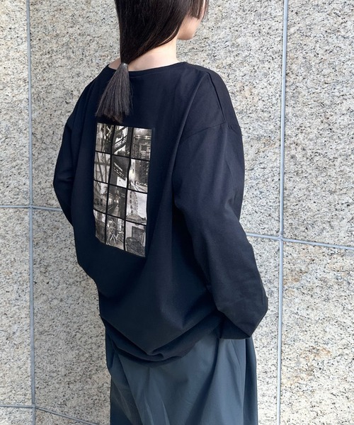 select MOCA by son(セレクトモカバイソン)の「アソートバックプリントロングTシャツ(Tシャツ/カットソー・レディース・ホワイト系その他3/グレー系その他3/グレー系その他2/ブラック系その他3/ホワイト系その他2/ブラック系その他2/グレー系その他/ブラック系その他/ホワイト系その他/ホワイト系その他4・FREE)」の7枚目の写真