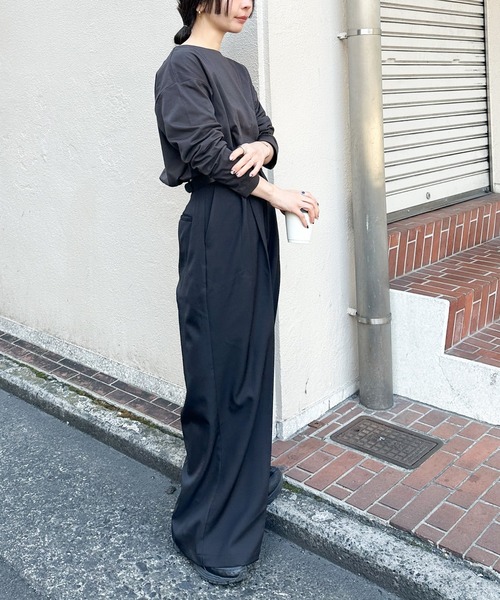 select MOCA by son(セレクトモカバイソン)の「アソートバックプリントロングTシャツ(Tシャツ/カットソー・レディース・ホワイト系その他3/グレー系その他3/グレー系その他2/ブラック系その他3/ホワイト系その他2/ブラック系その他2/グレー系その他/ブラック系その他/ホワイト系その他/ホワイト系その他4・FREE)」の14枚目の写真