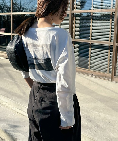 select MOCA by son(セレクトモカバイソン)の「アソートバックプリントロングTシャツ(Tシャツ/カットソー・レディース・ホワイト系その他3/グレー系その他3/グレー系その他2/ブラック系その他3/ホワイト系その他2/ブラック系その他2/グレー系その他/ブラック系その他/ホワイト系その他/ホワイト系その他4・FREE)」の22枚目の写真