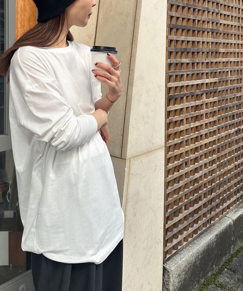 select MOCA by son(セレクトモカバイソン)の「アソートバックプリントロングTシャツ(Tシャツ/カットソー・レディース・ホワイト系その他3/グレー系その他3/グレー系その他2/ブラック系その他3/ホワイト系その他2/ブラック系その他2/グレー系その他/ブラック系その他/ホワイト系その他/ホワイト系その他4・FREE)」の19枚目の写真