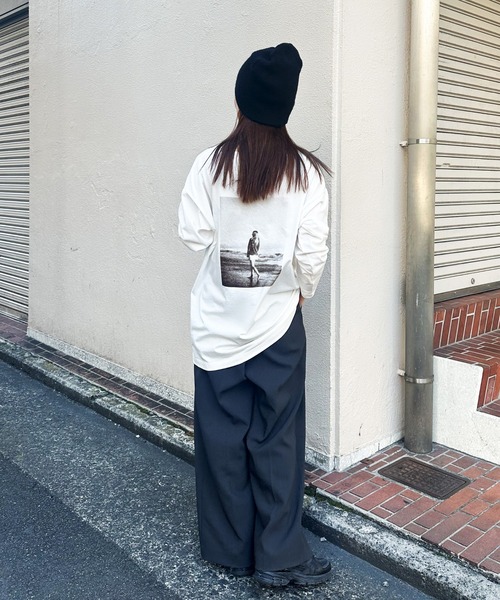 select MOCA by son(セレクトモカバイソン)の「アソートバックプリントロングTシャツ(Tシャツ/カットソー・レディース・ホワイト系その他3/グレー系その他3/グレー系その他2/ブラック系その他3/ホワイト系その他2/ブラック系その他2/グレー系その他/ブラック系その他/ホワイト系その他/ホワイト系その他4・FREE)」の16枚目の写真