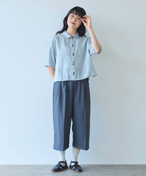 △60sフレンチリネン boy shirt（シャツ/ブラウス）｜bulle de