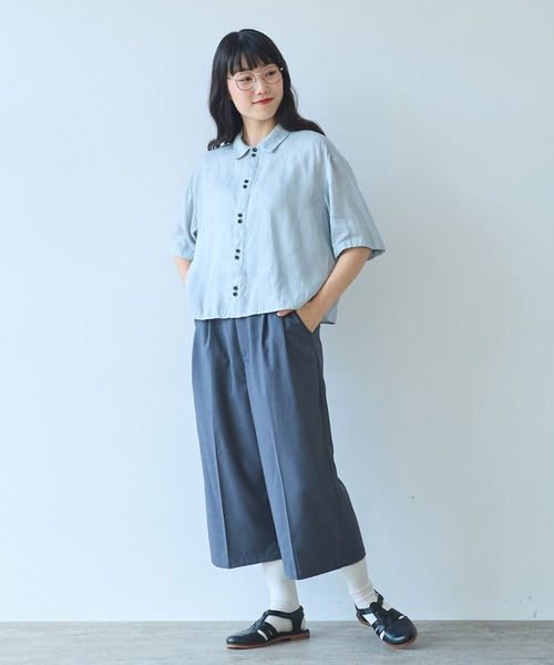 △60sフレンチリネン boy shirt（シャツ/ブラウス）｜bulle de