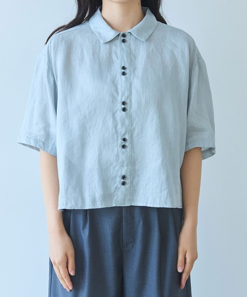 △60sフレンチリネン boy shirt（シャツ/ブラウス）｜bulle de