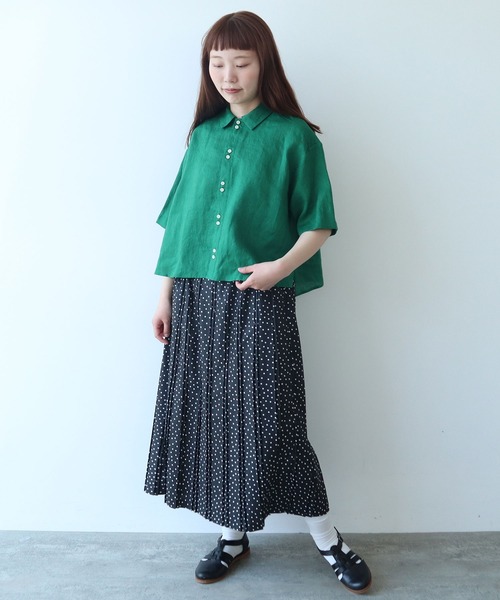 △60sフレンチリネン boy shirt（シャツ/ブラウス）｜bulle de savon