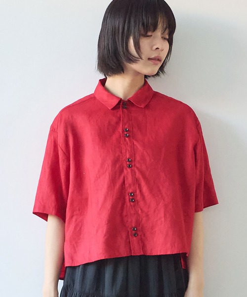△60sフレンチリネン boy shirt（シャツ/ブラウス）｜bulle de