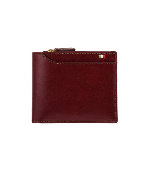 イタリアンレザー 23ポケット 二つ折り財布
