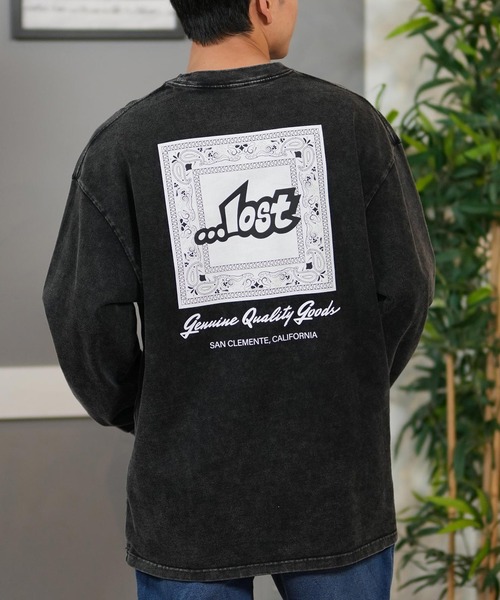 【ムラサキスポーツ限定】 lost/ロスト ロンTee/長袖Tシャツ バックプリント オーバーサイズ ユニセックス L25S2201(Tシャツ/カットソー)|lost(ロスト) 【ムラサキスポーツ限定】 lost/ロスト ロンTee/長袖Tシャツ バックプリント オーバーサイズ ユニセックス L25S2201(Tシャツ/カットソー)|lost(ロスト)