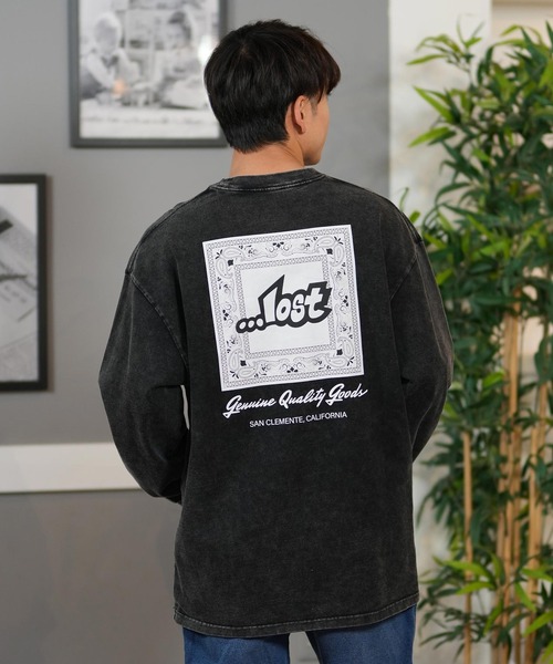 【ムラサキスポーツ限定】 lost/ロスト ロンTee/長袖Tシャツ バックプリント オーバーサイズ ユニセックス L25S2201(Tシャツ/カットソー)|lost(ロスト) 【ムラサキスポーツ限定】 lost/ロスト ロンTee/長袖Tシャツ バックプリント オーバーサイズ ユニセックス L25S2201(Tシャツ/カットソー)|lost(ロスト)