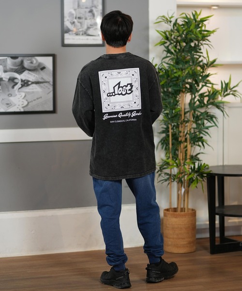 【ムラサキスポーツ限定】 lost/ロスト ロンTee/長袖Tシャツ バックプリント オーバーサイズ ユニセックス L25S2201(Tシャツ/カットソー)|lost(ロスト) 【ムラサキスポーツ限定】 lost/ロスト ロンTee/長袖Tシャツ バックプリント オーバーサイズ ユニセックス L25S2201(Tシャツ/カットソー)|lost(ロスト)