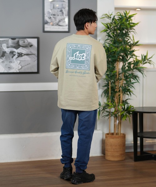 【ムラサキスポーツ限定】 lost/ロスト ロンTee/長袖Tシャツ バックプリント オーバーサイズ ユニセックス L25S2201(Tシャツ/カットソー)|lost(ロスト) 【ムラサキスポーツ限定】 lost/ロスト ロンTee/長袖Tシャツ バックプリント オーバーサイズ ユニセックス L25S2201(Tシャツ/カットソー)|lost(ロスト)