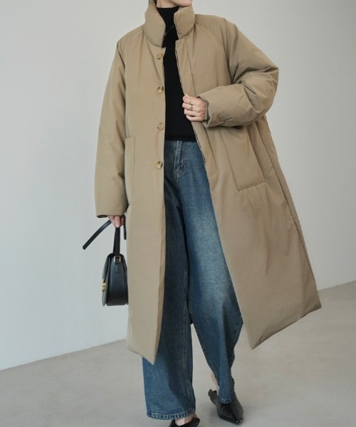 中綿パフテックロングコート（ダウンジャケット/コート）｜Mela（メラ） 6,208円