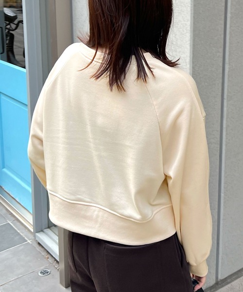 ABYS(アビス)の「【選べる着丈】ロゴ刺繍裏毛スウェットS L(セットアップ可)(スウェット・レディース・アイボリー/ブラック/杢グレー・SHORT/LONG)」の17枚目の写真
