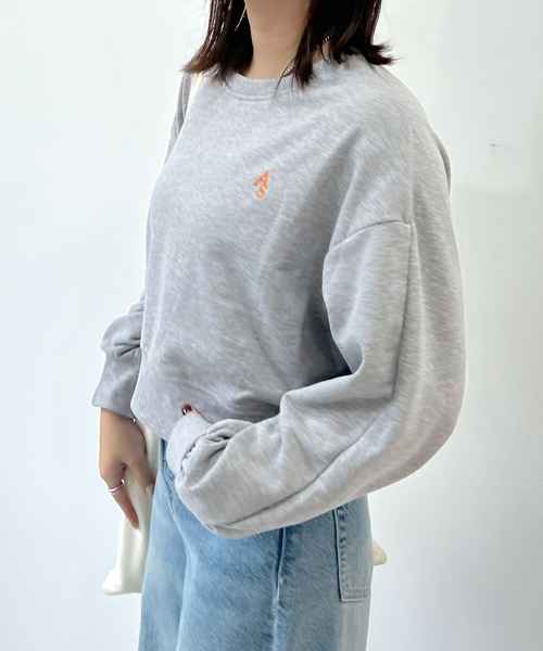 ABYS(アビス)の「【選べる着丈】ロゴ刺繍裏毛スウェットS L(セットアップ可)(スウェット・レディース・アイボリー/ブラック/杢グレー・SHORT/LONG)」の14枚目の写真