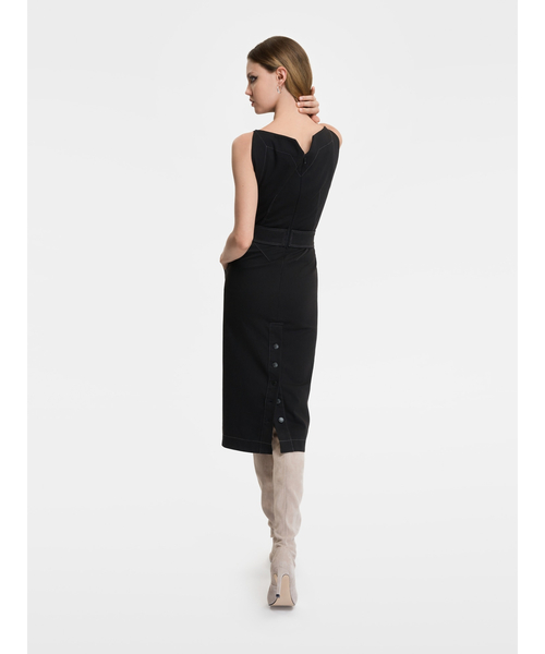 今期　ロンハーマン デニムドレスワンピース　ブラック　XS 2025 今季 ロンハーマン デニムドレスワンピース ブラック XS