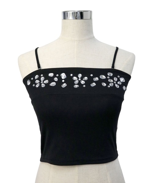 セール】ビジューギャルキャミ【大きいサイズ有】（キャミソール