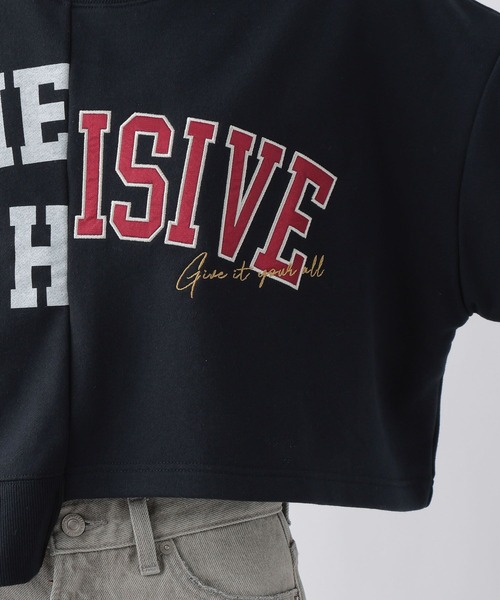 LOWRYS FARM（ローリーズファーム）の「ロゴリメイクウラケプルオーバー  288188（Tシャツ/カットソー・レディース・アイボリー/グレー/ネイビー・FREE）」の7枚目の写真